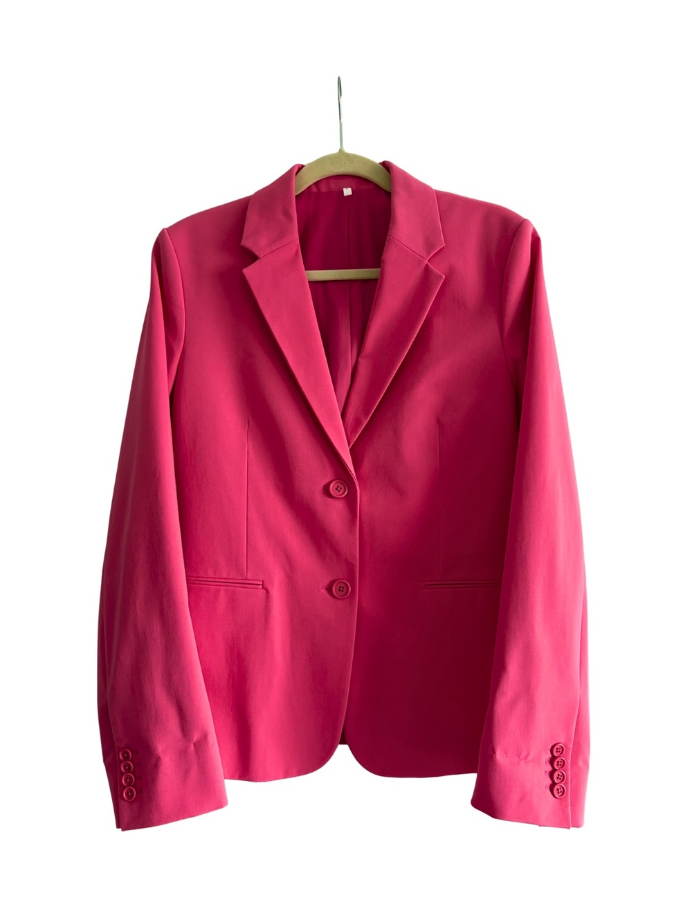 Helmut Lang Women's Pink Single-Breasted Blazer Size 12 Barbiecore Office